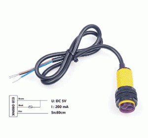 سنسور تشخیص مانع قابل تنظیم E18-D80NK